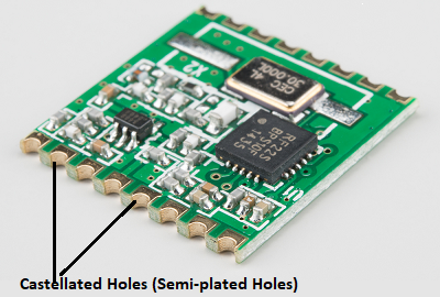 Castellated PCB - Castellated Holes on a PCB - Its type, Specification ...