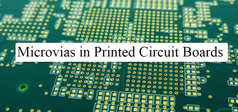 What are microvias in printed circuit boards?