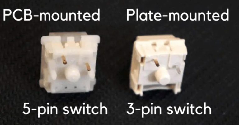 5 pin switch on 3 pin pcb